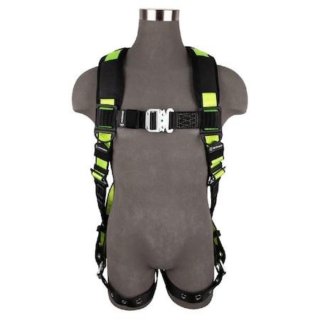 Safewaze PRO Full Body Harness: 1D, QC Chest, TB Legs FS185-QC